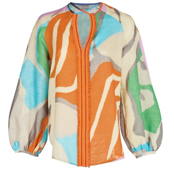 Silvia Tcherassi silvia MOLVENO linen blouse - Picture 1 of 6